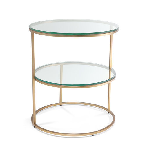 Eichholtz Side Table Circles brushed brass finish