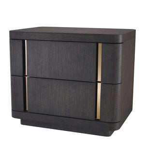 Eichholtz Bedside Table Modesto Mocha oak veneer