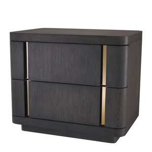 Eichholtz Bedside Table Modesto mocha crown oak veneer