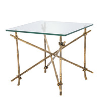 Side Table Kahala vintage brass finish