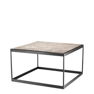 Eichholtz Side Table La Quinta bronze finish beige marble