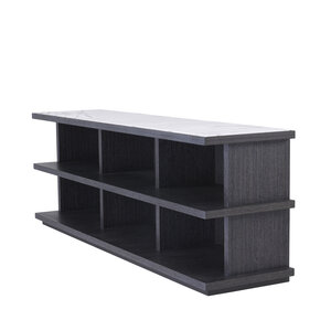 Eichholtz Cabinet Miguel L charcoal grey oak veneer
