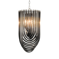 Chandelier Murano smoke ø 35 x H. 65 cm