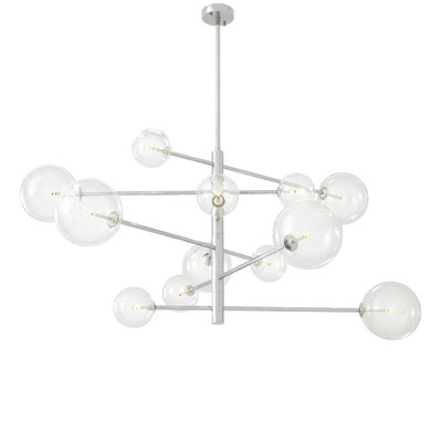 Chandelier Argento L nickel finish