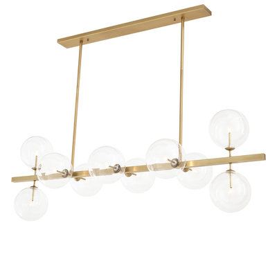 Chandelier Largo antique brass finish