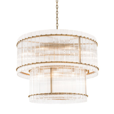 Chandelier Ruby L antique brass finish