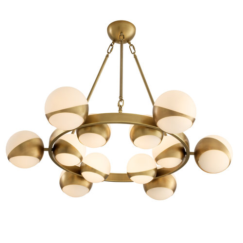 Eichholtz Chandelier Piazetta antique brass finish