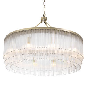 Eichholtz Chandelier Hector L light brushed brass finish