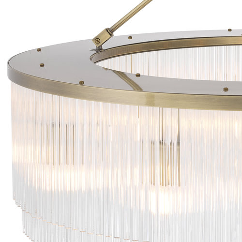 Eichholtz Chandelier Hector L light brushed brass finish