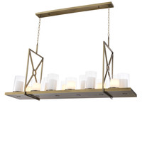 Chandelier Summit light brushed brass finish