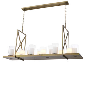 Eichholtz Chandelier Summit light brushed brass finish