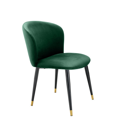 Eichholtz Dining Chair Volante roche dark green velvet