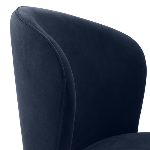 Eichholtz Dining Chair Volante savona midnight blue velvet