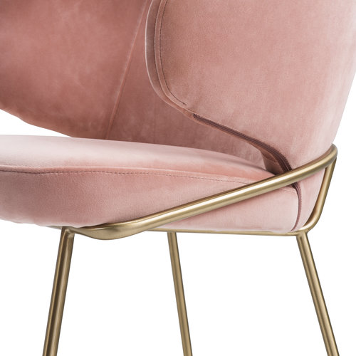 Eichholtz Dining Chair Kinley savona nude velvet