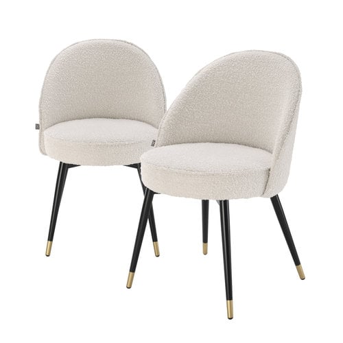 Eichholtz Dining Chair Cooper bouclé cream set of 2