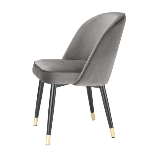 Eichholtz Dining Chair Cliff savona grey velvet set of 2