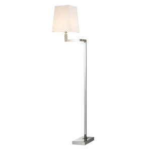 Eichholtz Floor Lamp Cambell nickel finish incl shade