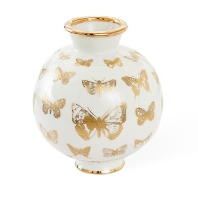 BOTANIST BUTTERFLY ROUND VASE