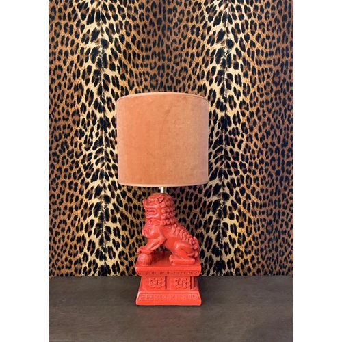 Lamp voet rode leeuw Lamp voet rode leeuw