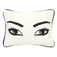 UK EYES NEEDLEPOINT PILLOW