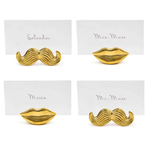 Jonathan Adler MR. & MRS. MUSE BRASS PLACE CARD