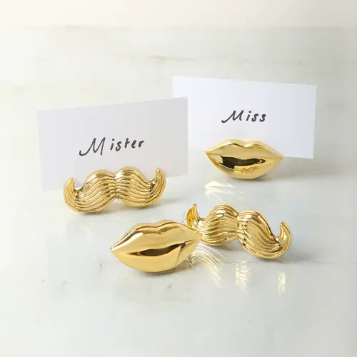 Jonathan Adler MR. & MRS. MUSE BRASS PLACE CARD