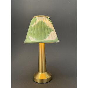 HOF House of Furniture Table lamp | Wireless | Ikat | Green/White