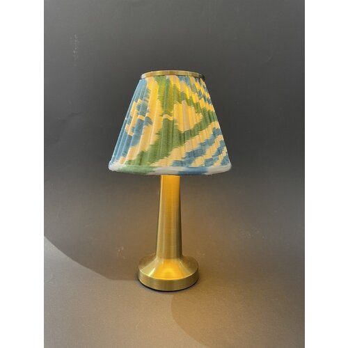 HOF House of Furniture Table lamp | Wireless | Ikat | Blue, Green, White