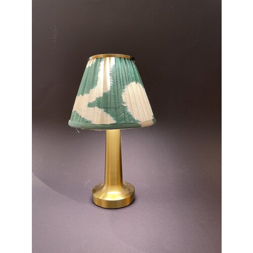 HOF House of Furniture Table lamp  | Wireless | Ikat | Dark Green & White