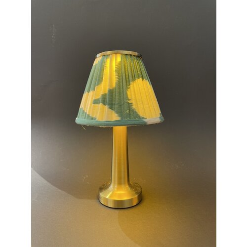 HOF House of Furniture Table lamp  | Wireless | Ikat | Dark Green & White