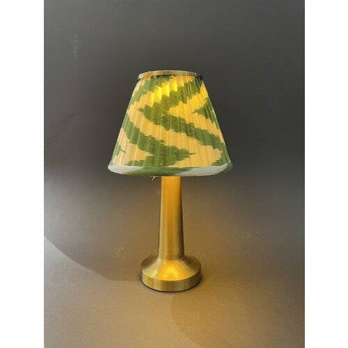 HOF House of Furniture Table lamp | Wireless | Ikat | Green & White