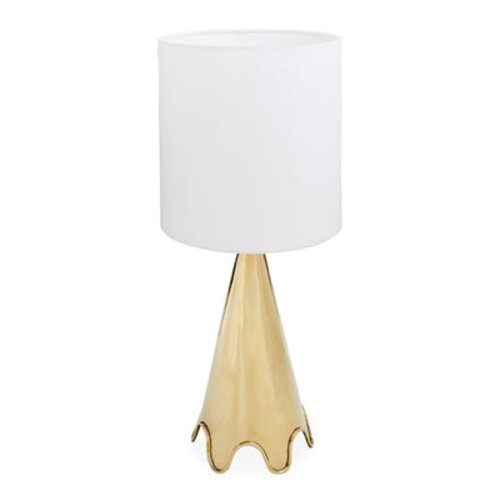 Jonathan Adler Brass Ripple Table Lamp