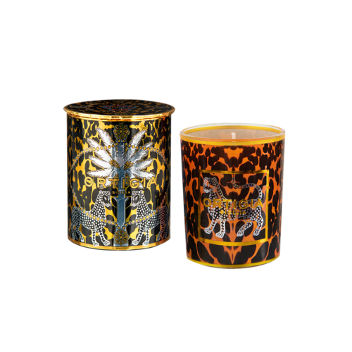 Ortigia Ambra Nera Candle Decorated