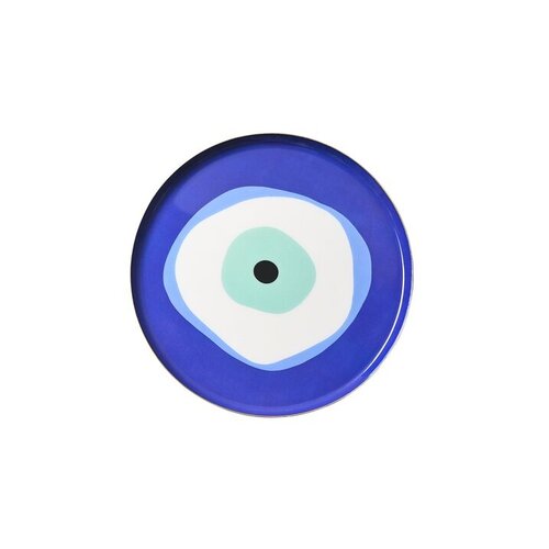 LOVE TRAYS, DECO TRAY, M, BLUE EYE, ROUND, BLUE LOVE TRAYS, DECO TRAY, M, BLUE EYE, ROUND, BLUE