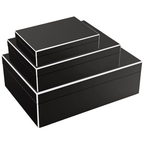 TANG, DECO-BOX, SET/3, BLACK