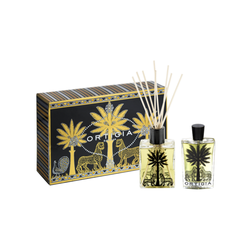 Ortigia Ambra Nera Casa Box - Diffuser & Room Essence Ortigia Ambra Nera Casa Box - Diffuser & Room Essence