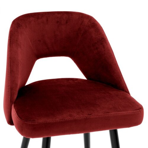 Eichholtz Counter Stool Avorio roche bordeaux red velvet