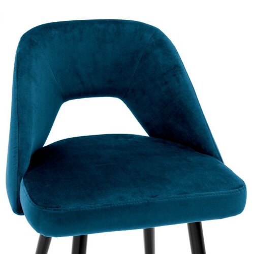 Eichholtz Bar Stool Avorio roche blue velvet