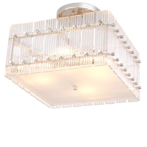 Eichholtz Ceiling Lamp Ruby square nickel finish