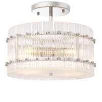 Ceiling Lamp Ruby round nickel finish