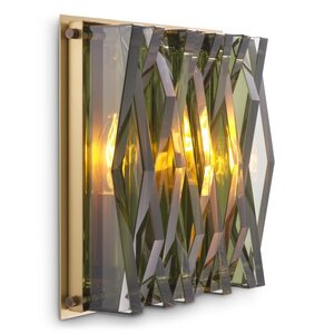 Eichholtz Wall Lamp Nuvola S antique brass finish