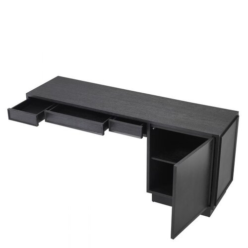 Eichholtz Desk Choo charcoal grey oak veneer