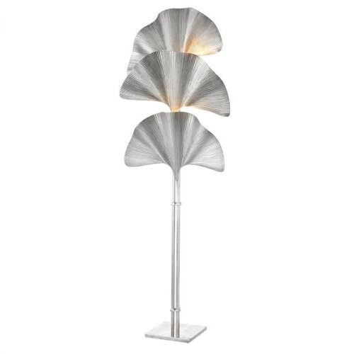 Eichholtz Floor Lamp Las Palmas tarnished silver plated