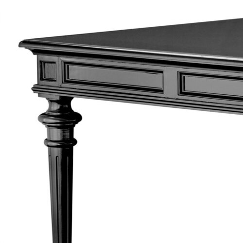 Eichholtz Dining Table Wallace waxed black finish
