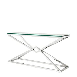 Eichholtz Console Table Connor L polished stainless steel
