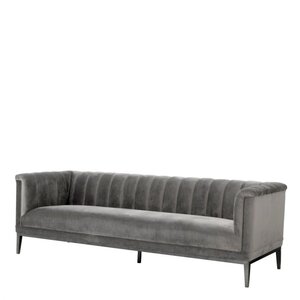 Eichholtz Sofa Raffles roche porpoise grey velvet