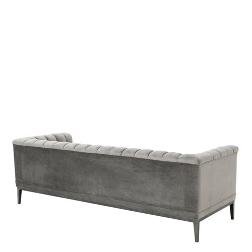 Eichholtz Sofa Raffles roche porpoise grey velvet