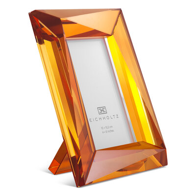 Picture Frame Obliquity S Orange crystal glass