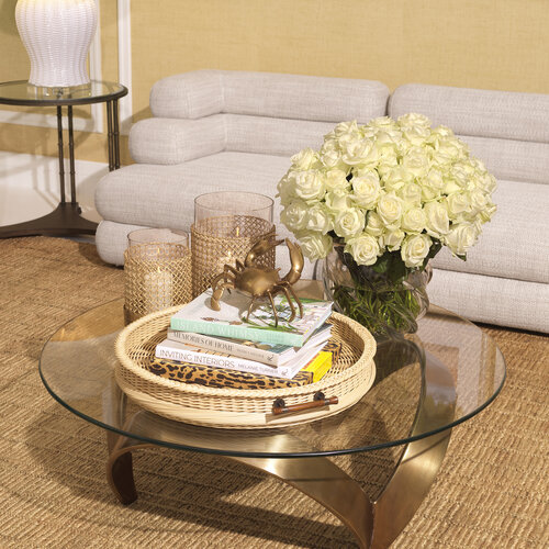 Eichholtz Coffee Table Soquel Vintage brass finish