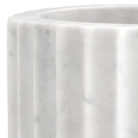 Vase White Marble Finish